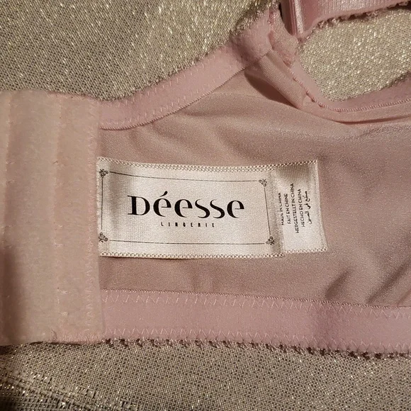 Déesse Lingerie by 'Femme Couture' Underwire Balconette Full BRA NEW BLACK Plus - Picture 14 of 16